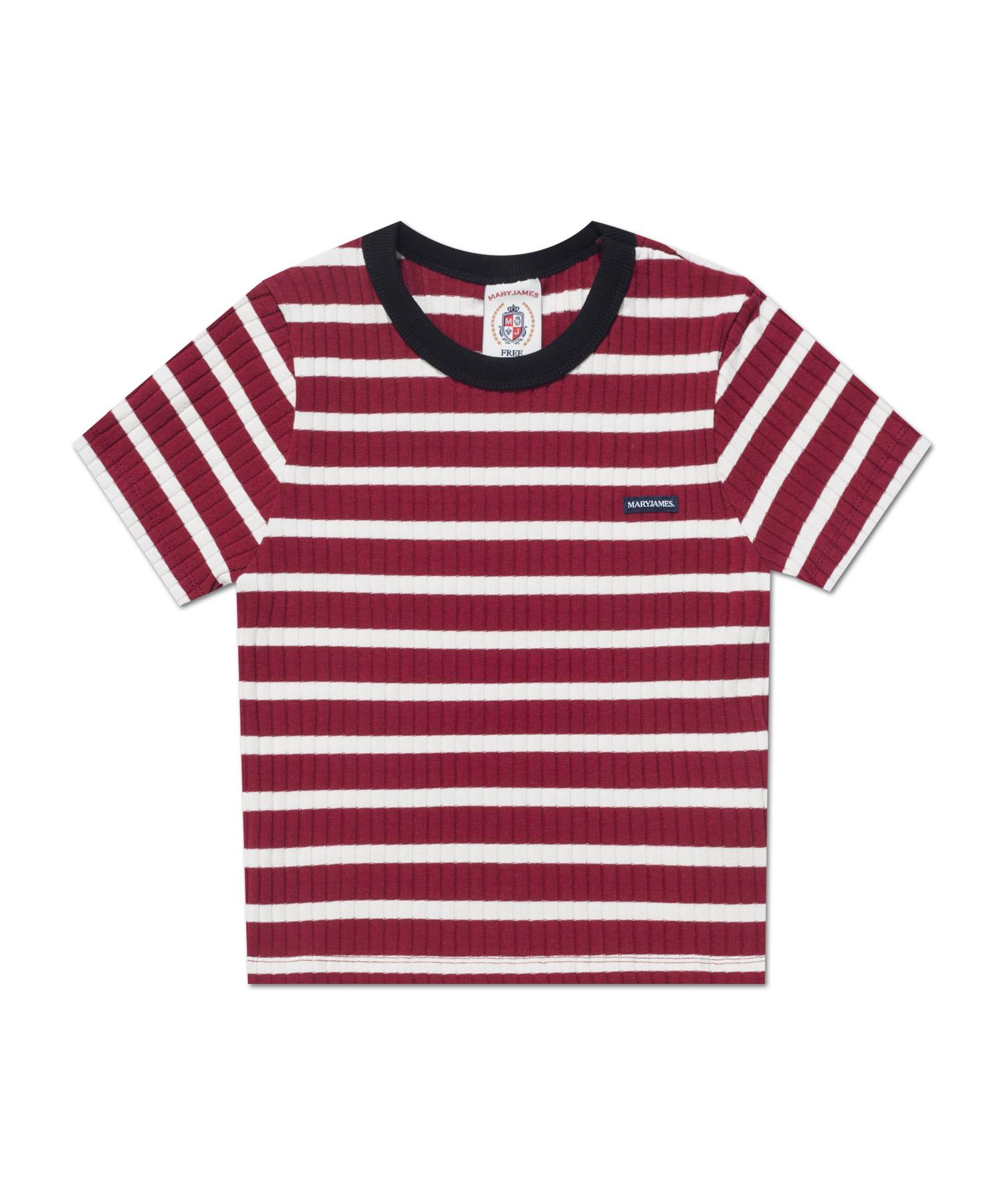 Mary James (W) Deppindo Crop T-Burgundy Free