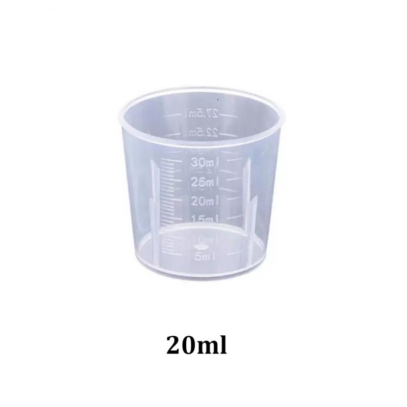 20ml / 30ml /50ml /250ml /500ml/1000ml Clear Plastic Graduated Measuring Cup For Baking Beaker Liquid Measure JugCup Container