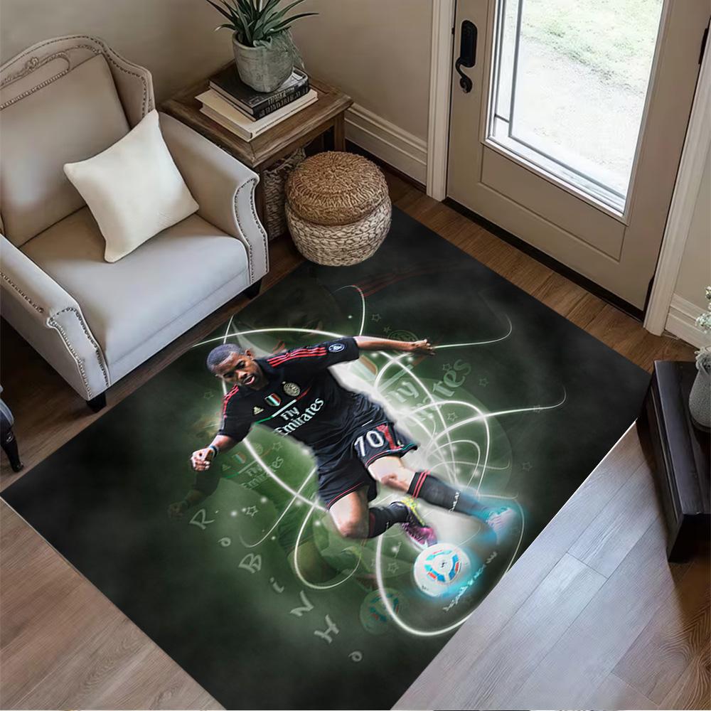 Ac Milan Celebration Floor Mat Suitable for Balcony Living Rooms Study Room Entryway Antislip Carpet Decorate Offices Gift for Festivals