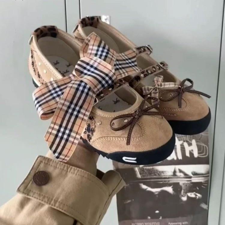 Fashion ballet style sweet single shoes 2025 summer French niche breathable soft sole casual versatile Mary Jane shoes