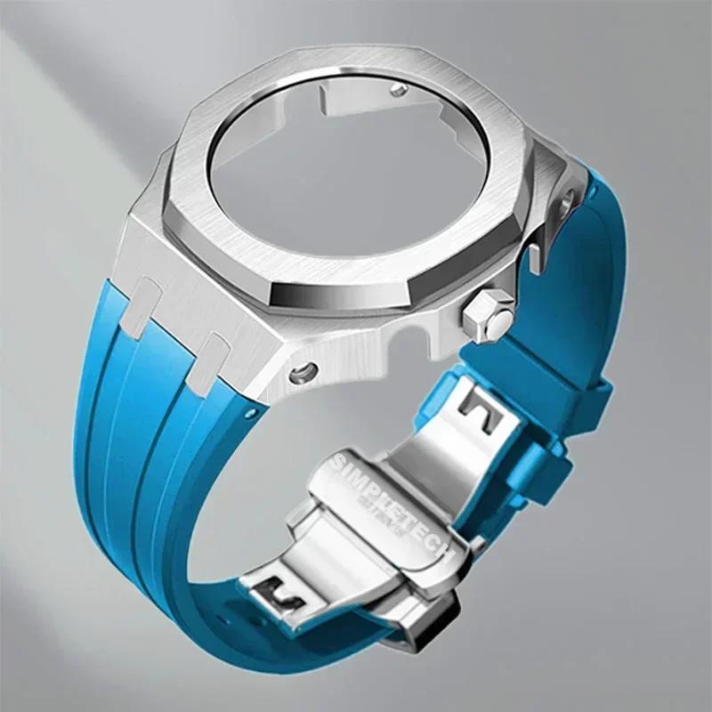 Mod Kit GEN5 GA2100 Metal Bezel for G shock Casioak Modification 4th Generation Rubber&Steel Watch Case Strap GA-B2100 2110