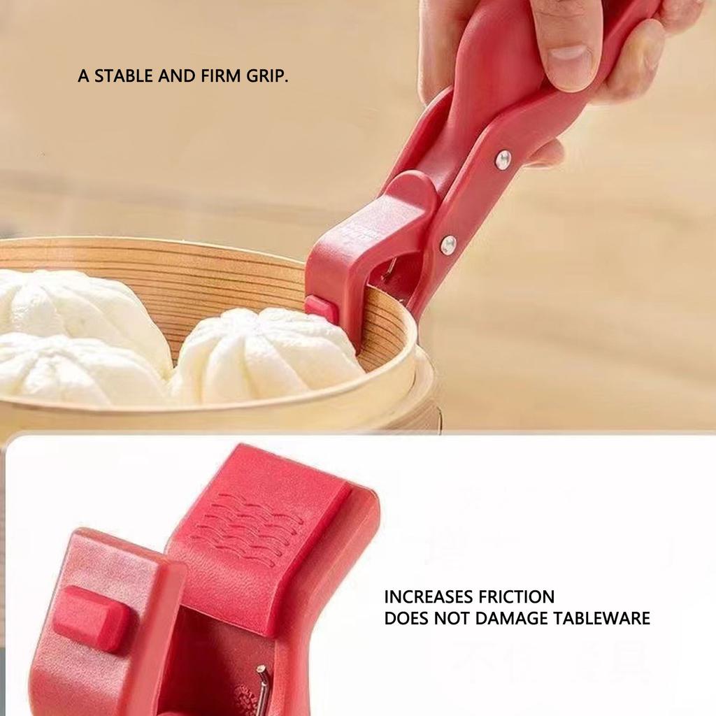 2PCS Heat-resistant dish tongs, hot plate tongs, non-slip kitchen tools for handling dishes