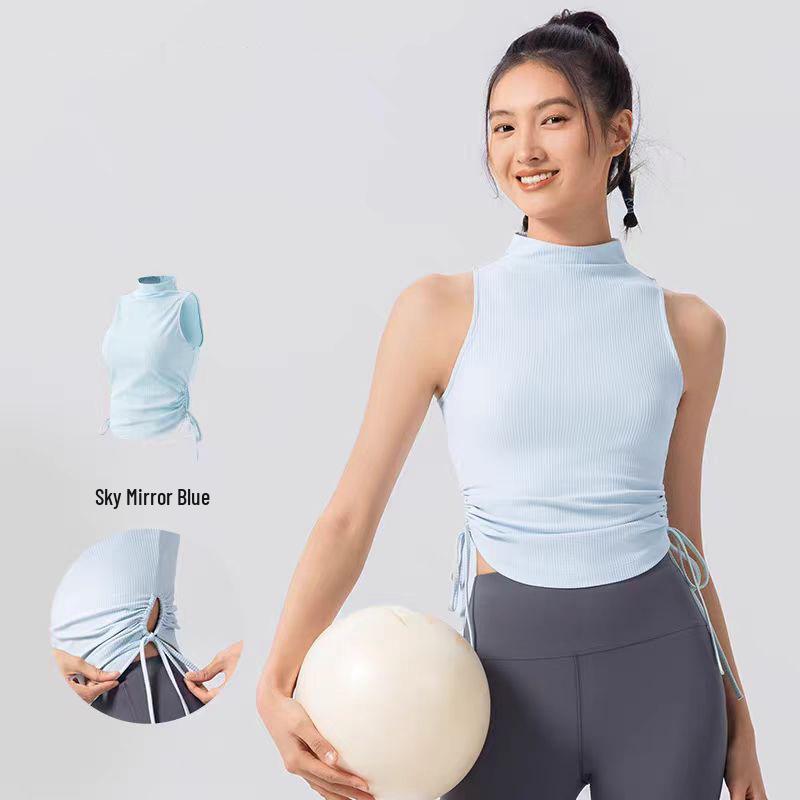 

Женский спортивный жилет без рукавов: Йога, Теннис, Приталенный крой, Дышащий, Формирующий фигуру Large