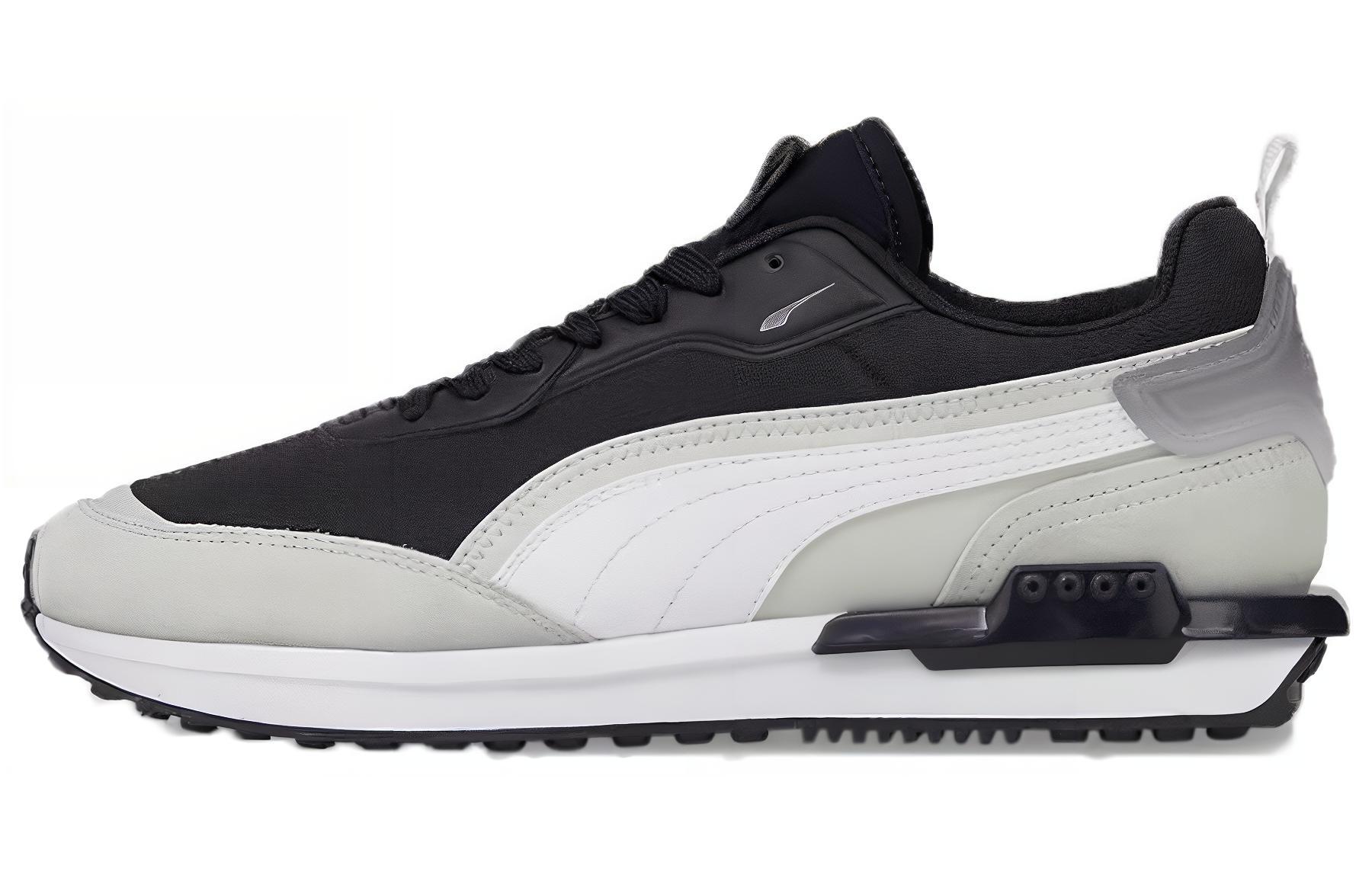 PUMA City Rider Gradient Lace Up Black Grey 383703-03 36