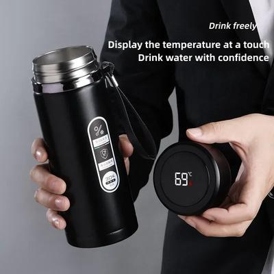 800ML-1L Nerezová termoska 304 Fľaša na čaj Vákuová fľaša do auta s LED displejom teploty Prenosný pohár na pitie