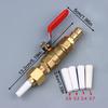 1 Set Valve Sandblasting Gun Sand Spraying Air Tip Sand Blaster Nozzle For 5 Gallon Sandblast Tanks