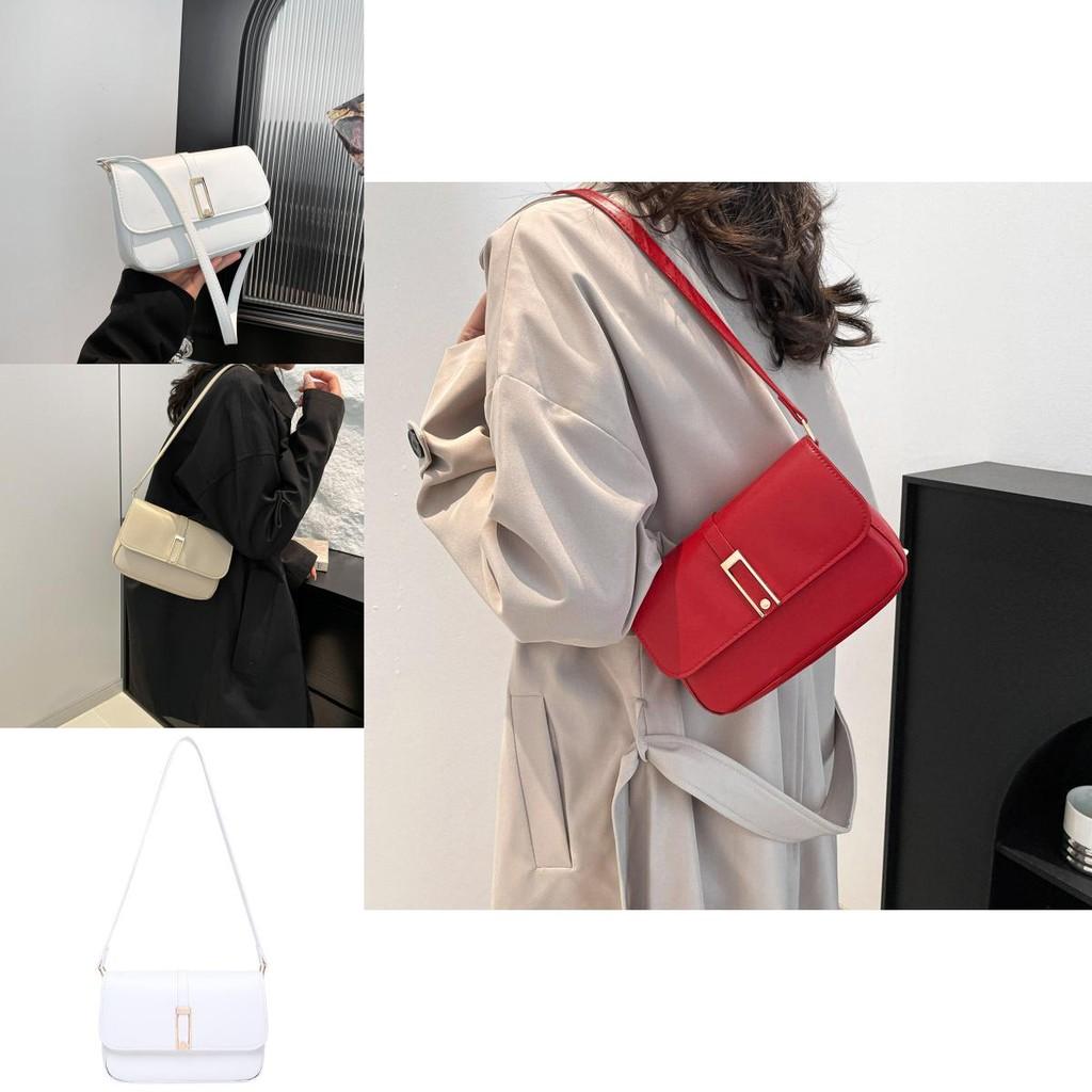 Stylish Minimalist Commute Shoulder Bag For Women In Elegant Black Brown And White Colors