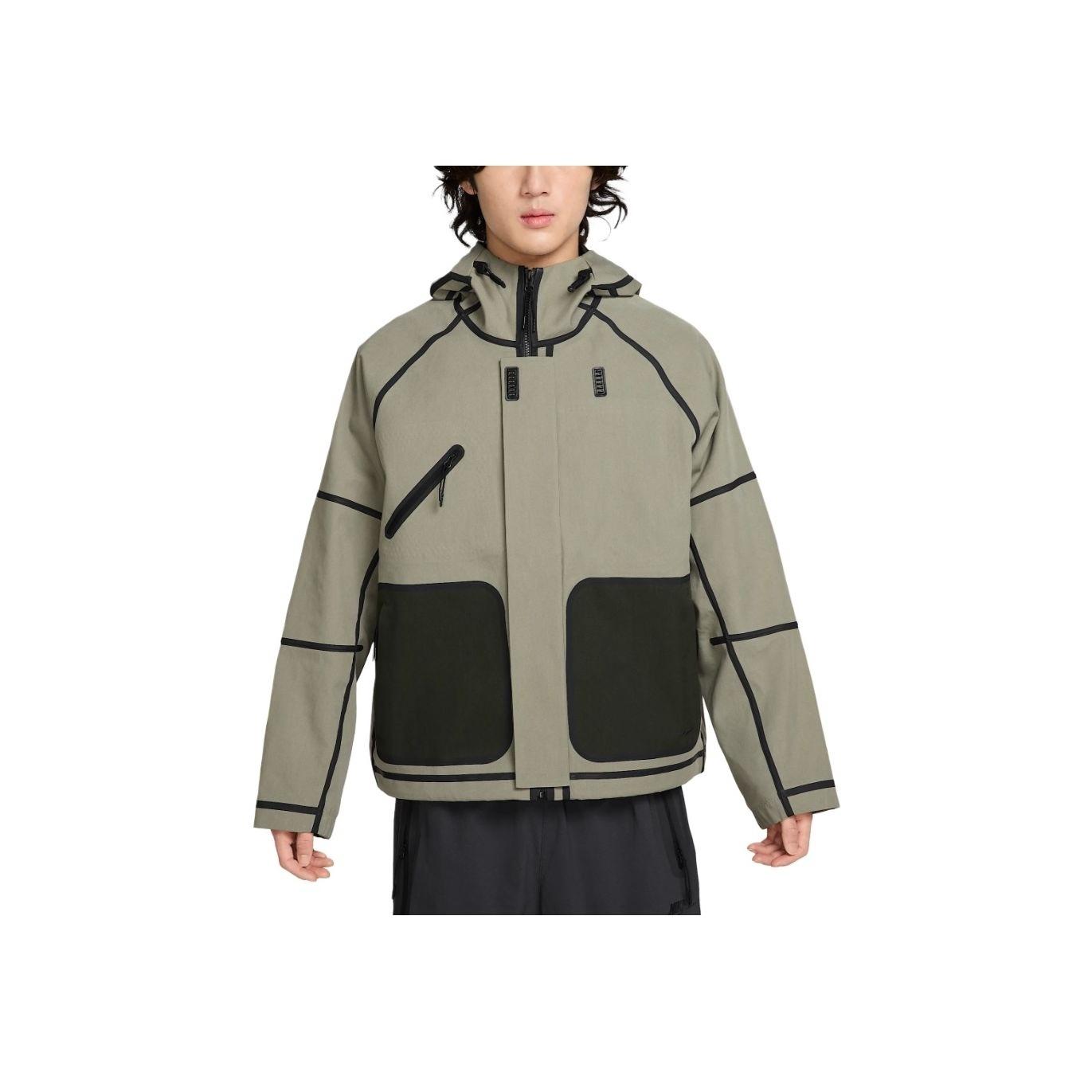 

Куртка Nike Tech Storm Fit с капюшоном, ветрозащитная, водонепроницаемая, свободная, с длинным рукавом, мужская, светло-армейского цвета, цвет зеленый, черный HM9474-320 XL