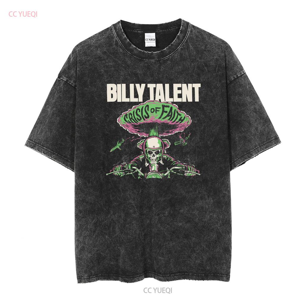 BILLY TALENT Crisis of Faith T Shirt Black Cotton S To 2345XL MD728 Long or Short Sleeves Vintage Washed Versatile Streetwear