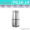 Zhuo Ji 304 Stainless Steel Quick Connector: 8mm Pneumatic Hose Reducer for PU/PG Air Source