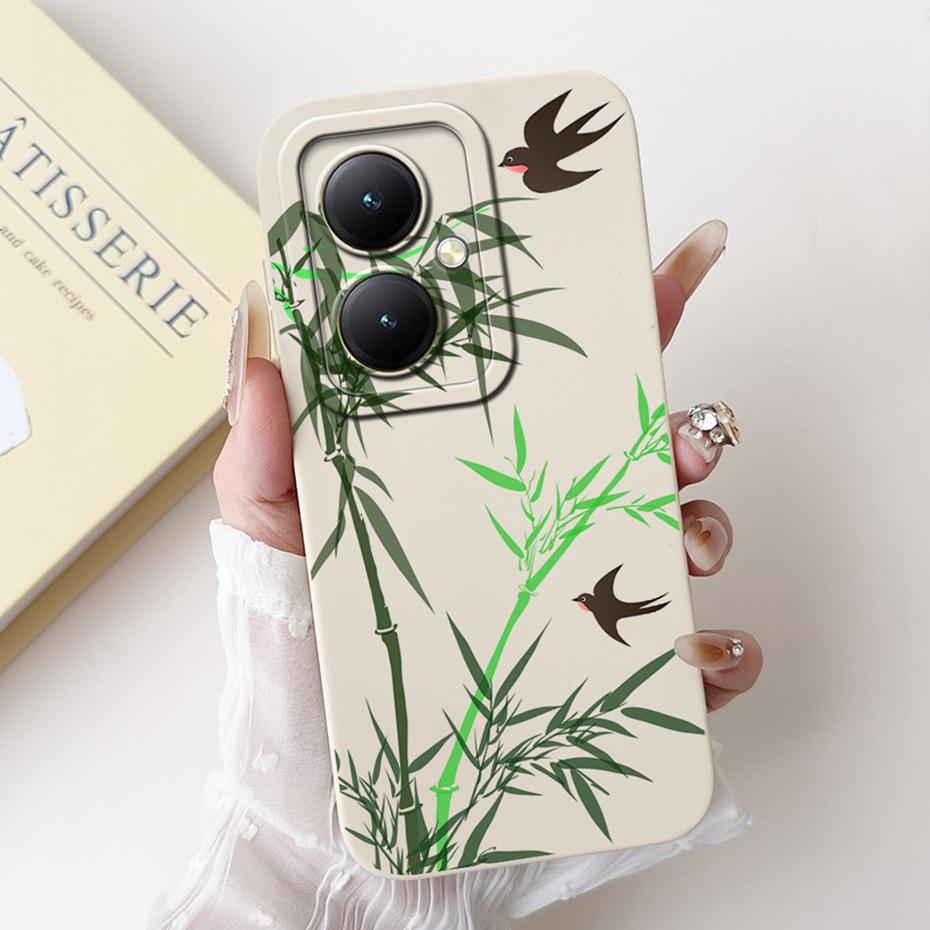 For Vivo Y35+ Y35m+ 5G Lens Protective Phone Case For Vivo Y35Plus Y35M Plus 5G Lovely Pattern Soft Silicone Jelly Cases