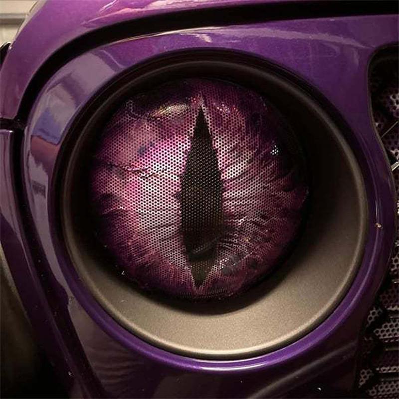 Beast Eyes Scheinwerfer-Aufkleber, Tieraugen-Autoscheinwerfer-Aufkleber, 3D-Stereo-Augen, Jeep-Scheinwerfer-Aufkleber, Autofenster-Stoßstangen-Dekoration