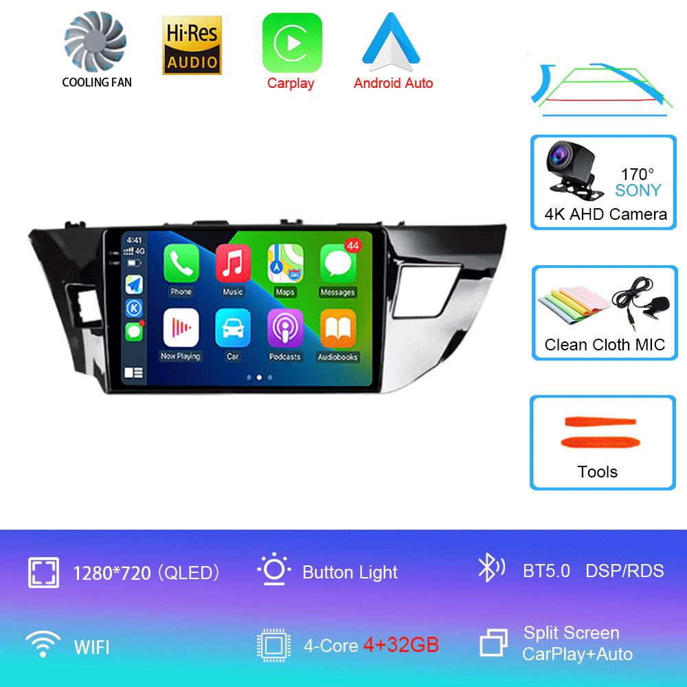 

Android 14 Автомобильное радио Carplay Auto для Toyota Corolla 11 2012 2013 - 2016 GPS Мультимедийный проигрыватель 2 Din Головное устройство Видео DSP Стерео