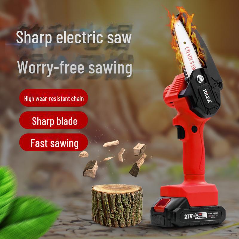 HILDA Household Electric Chainsaw: New Lithium Battery-Powered Garden Tool