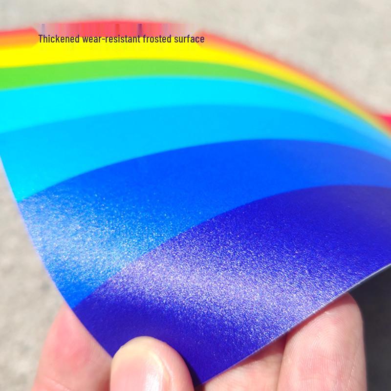 Rainbow Runway Floor Sticker: Removable, Self-Adhesive Decoration for Kids' Rooms, Malls, and Schools