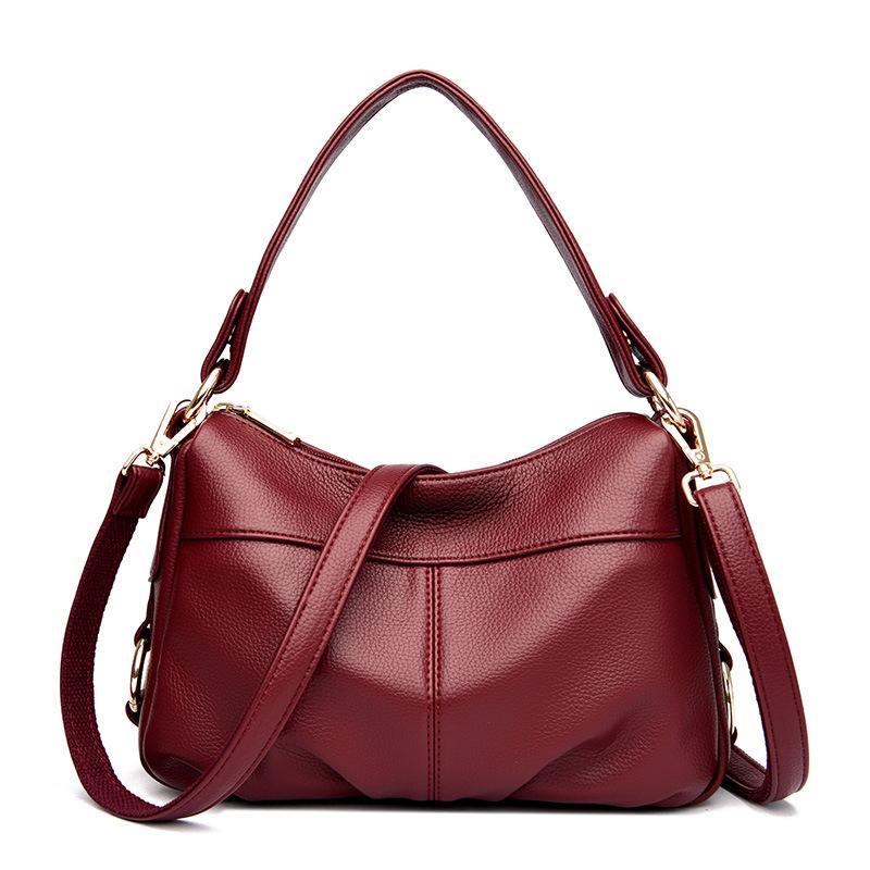 

New high-end large-capacity women s bags, autumn and winter versatile retro portable messenger bags, one-shoulder commuting червоний