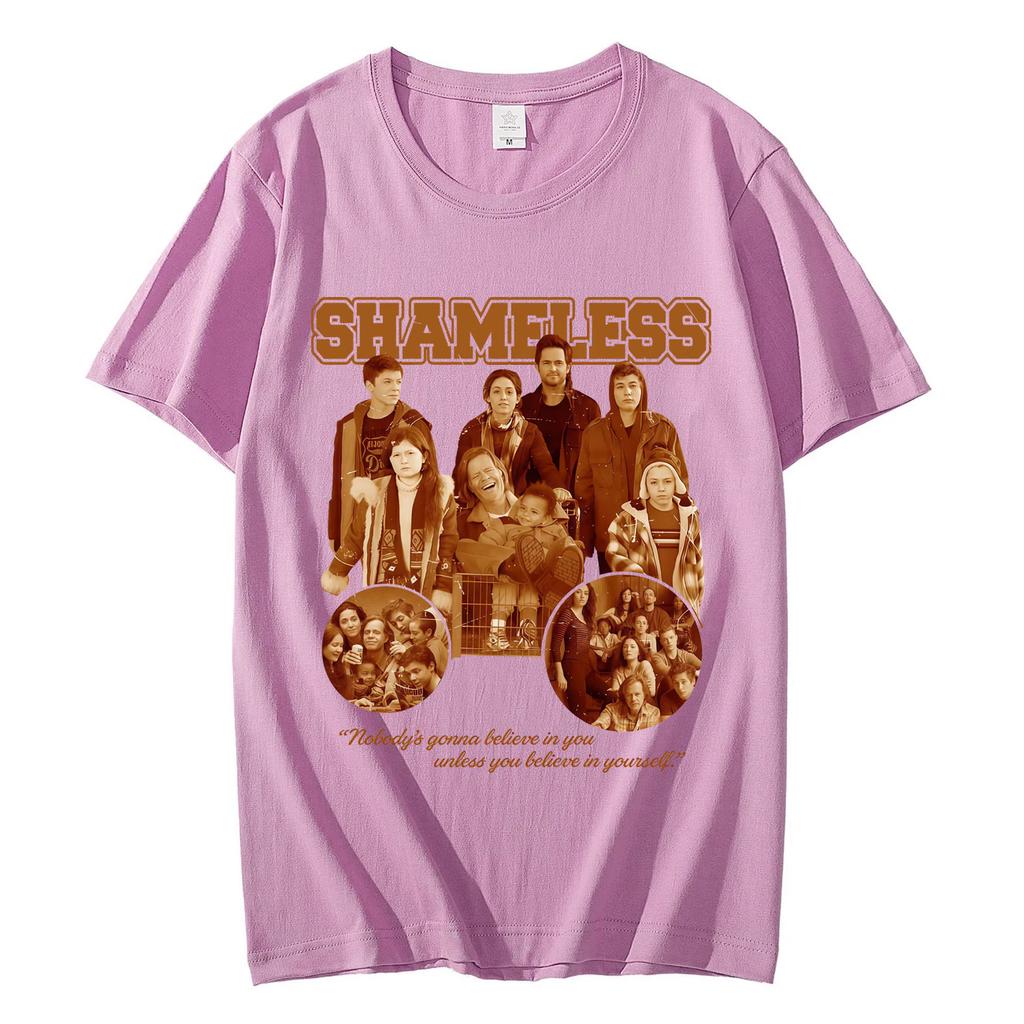 Limited TV Series Shameless Graphic T Shirts Fashion Vintage Short Sleeve Tshirt High Quality Cotton Oversized Tshirts Unisex