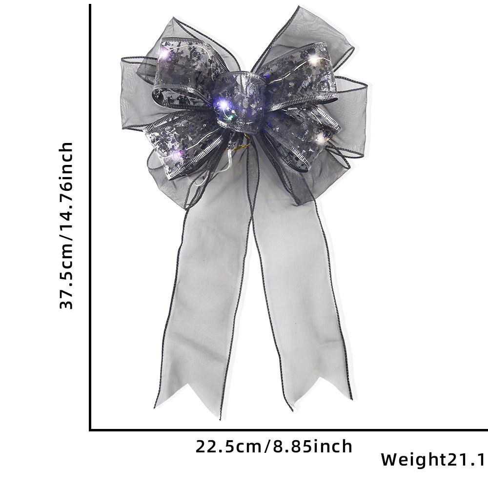 

Halloween Attractive Led Bows With Colorful And Warm Illumination For Seasonal Decorations Halloween Bow A