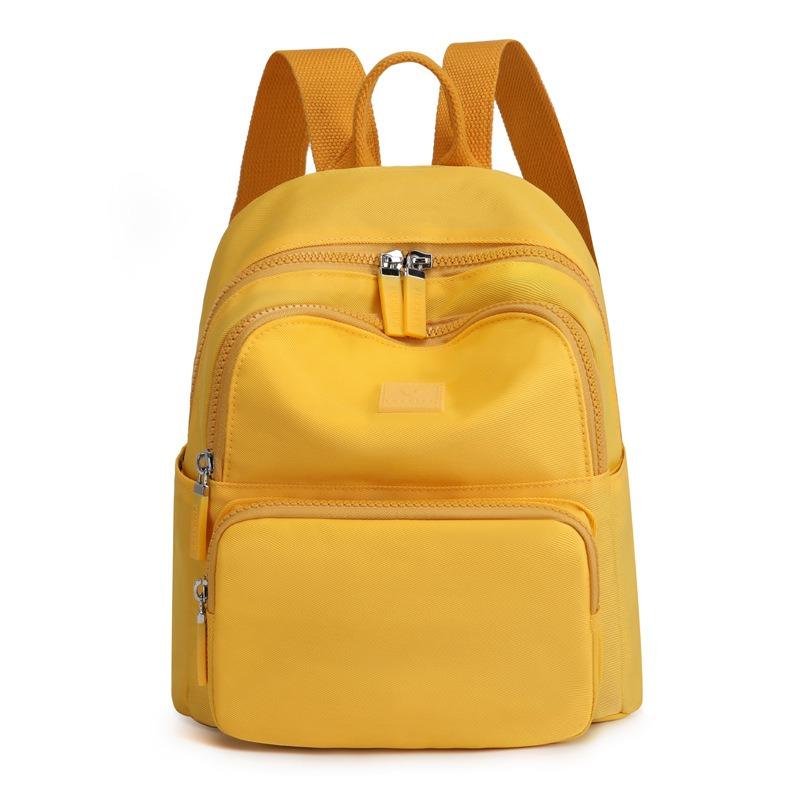 

Women s fashion casual solid color backpack, new trend college student travel large capacity small backpack