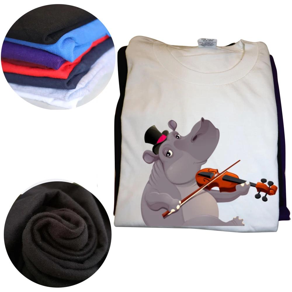 Lustiges Nilpferd auf einem Fahrrad T-Shirts Grafik Baumwolle Streetwear Kurzarm Geburtstagsgeschenke Sommerstil T-Shirt Herrenbekleidung
