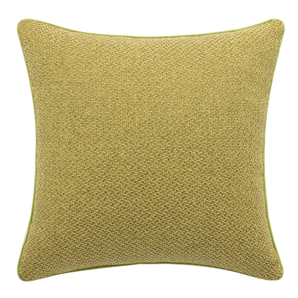 Ins Style Simple Plain Color Imitation Cotton Linen Splicing Pillow Case Bedside Sofa Edge Pillow Case Can Be Detached and Washed