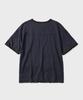 HOOVES Layered Slub Crop Short Sleeve Tee [Navy]