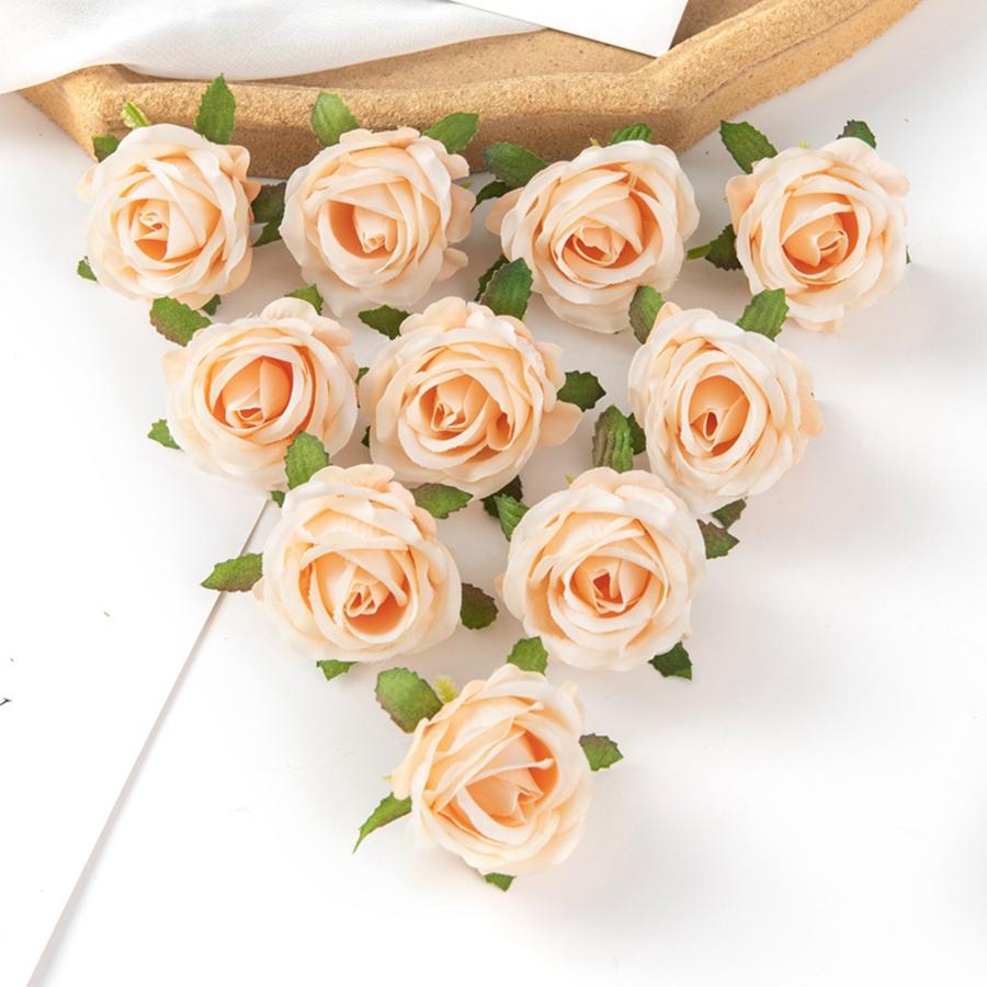 

30/50pcs Artificial Flowers Silk Roses Diy candy box scrapbook Home Table Festival Decor Outdoor Garden Wedding Bridal Bouquets 30pcs