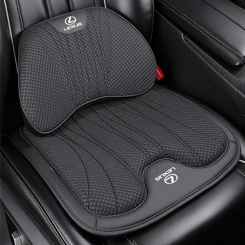Car Seat Cushion Lumbar Pillow Ice Silk Headrest Waist Cushioning For Lexus F-SPORT ES RX NX LS UX LM LX GX LC RZ IS CT GS RC HS KN8