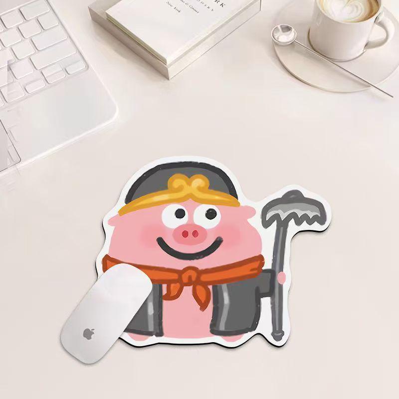 Pig Bacon Laptop Mouse Pad - Small, Non-Slip, Wear-Resistant, Waterproof, Oil-Proof, Easy-to-Clean Desk Mat.