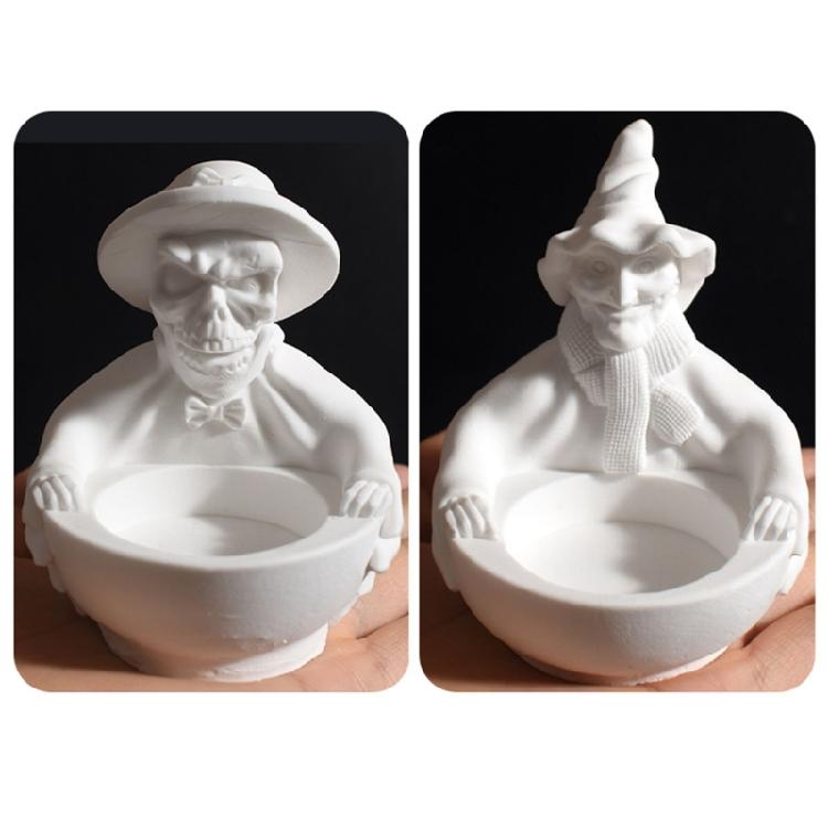 Multipurpose Witch Skull Candle Mould Sturdy Silicone Crafting Tool for Home Decoration and Holidays