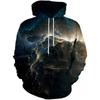 Unisex 3D Graphic Hoodie Oversized Streetwear Sweatshirt Air Layer Fabric Casual Pullover