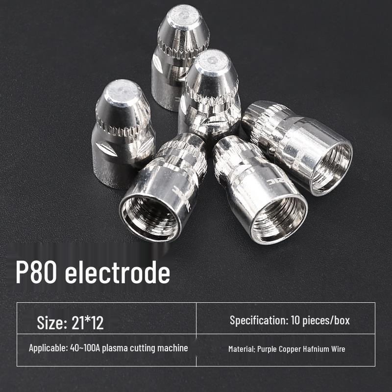 Jasic P80 Plasmaschneider Düse Elektrode mit LGK100/120 Brennerhaube und Zubehör