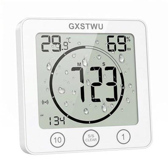 Digital clock waterproof splash-proof type timer temperature humidity meter half-body bath thermometer hygrometer heat stroke wall-mounted tabletop