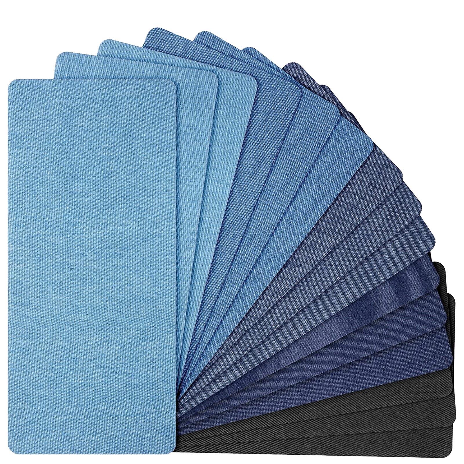 

15 шт. заплаток для джинсов, термоклеевые заплатки внутри и снаружи, самый сильный клей для ремонта джинсов, украшения одежды и головных уборов, 28x12,5 см