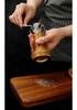 Hand-Cranked Solid Wood & Acrylic Pepper Grinder for Kitchen & Restaurant
