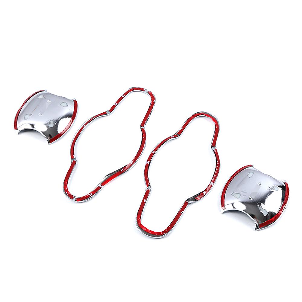 Carbon Fiber Printed For Toyota C-HR CHR 2016-2020 Exterior Side Door Handle Cover Moulding Chrome Door Bowl Trim Frame Bezel