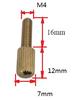 M3 M4 M5 X 6 8 10 12 16 20 Mm Brass Hand Twisting Small Head Screw Bolt
