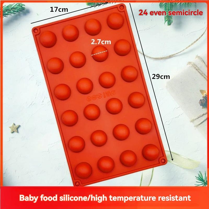 3D Kugel Runde Halbkugel Silikonform Halbkugel Kuchenform Kuppel Backformen DIY Pudding Süßigkeiten Gelee Küche Backwerkzeug