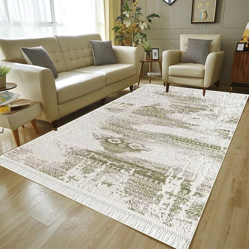 Nordischer Moderner Abstrakter Teppich Wohnzimmerdekoration Küche Badezimmer Eingangsbereich Waschbar 160x230 Teppich Schmutzabweisende Große Matten