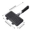 Breakfast Waffle Cake Baking Maker Pan Bubble Egg Pan Nonstick Bread Toast Frying Pan Double Side Kitchen Cooking Tool Portable