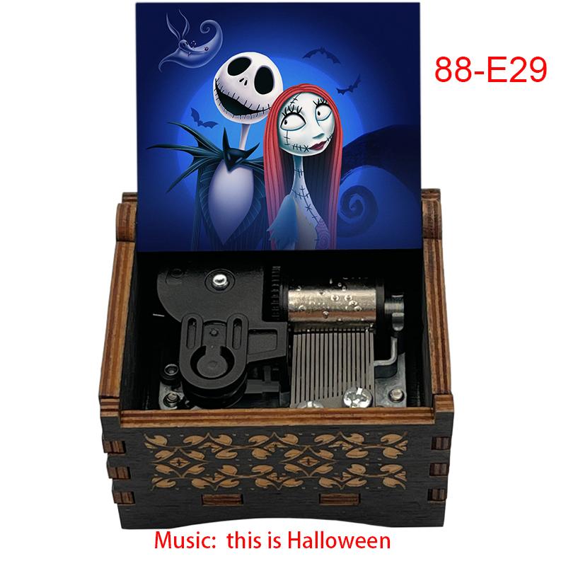 Wooden Music Box Nightmare Before Christmas This Is Halloween Music Box Wooden Theme Box Gifts for Girlfriend Home Decor