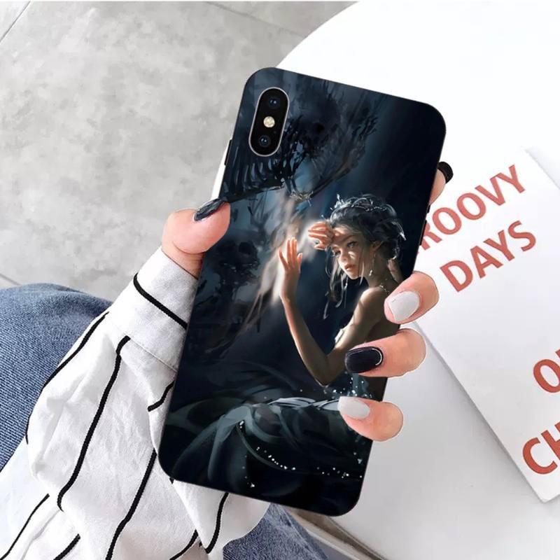 Husă Telefon Ghost Knife Pentru IPhone 14 13 12 11 XS X 8 7 6 Plus Mini Pro Max SE 2022 Husă Telefon Moale Neagră