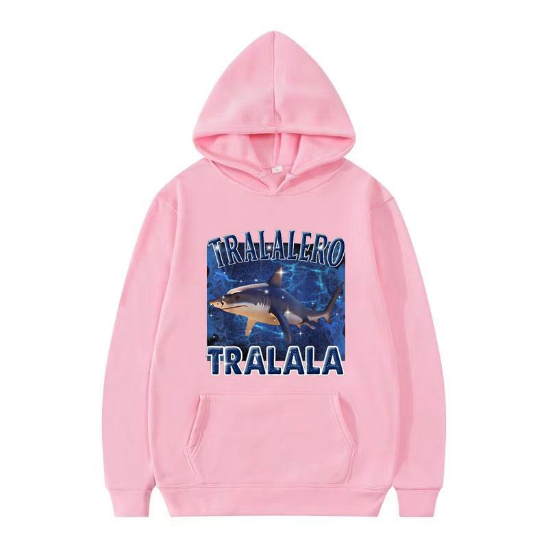 Tralalero Tralala Meme Graphic Hoodie Tops Funny Running Shark Hoodies Men Women Harajuku Hip Hop High Quality Loose Sweatshirts