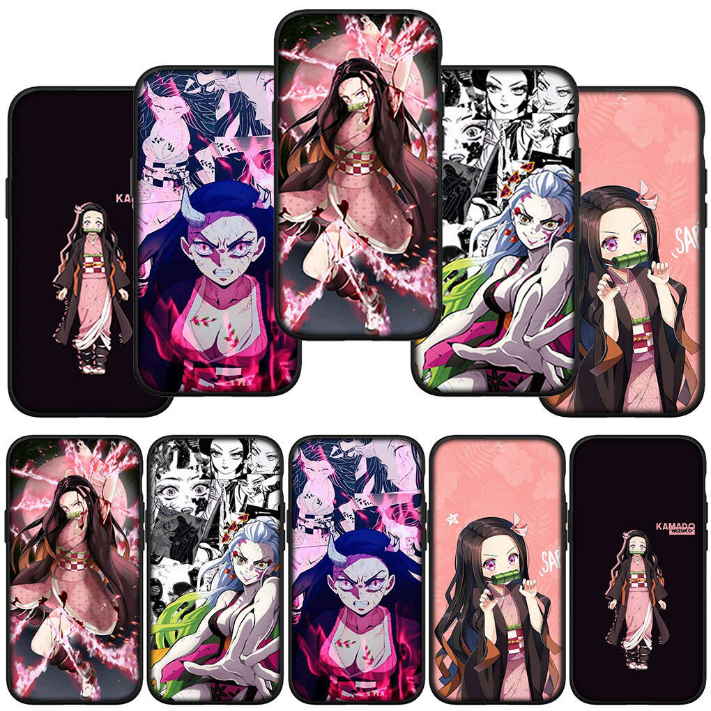 Case for iPhone 17 16 15 Xiaomi Poco F8 F7 X7 X6 M8 C85 C75 C71 Redmi Note 14 13 12 11 Pro Max A3 14C 13C 15C Daki Gyutaro Demon Slayer Nezuko Cover