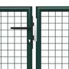 Vidaxl Brama Ogrodowa Stalowa 500X150 Cm Zielona