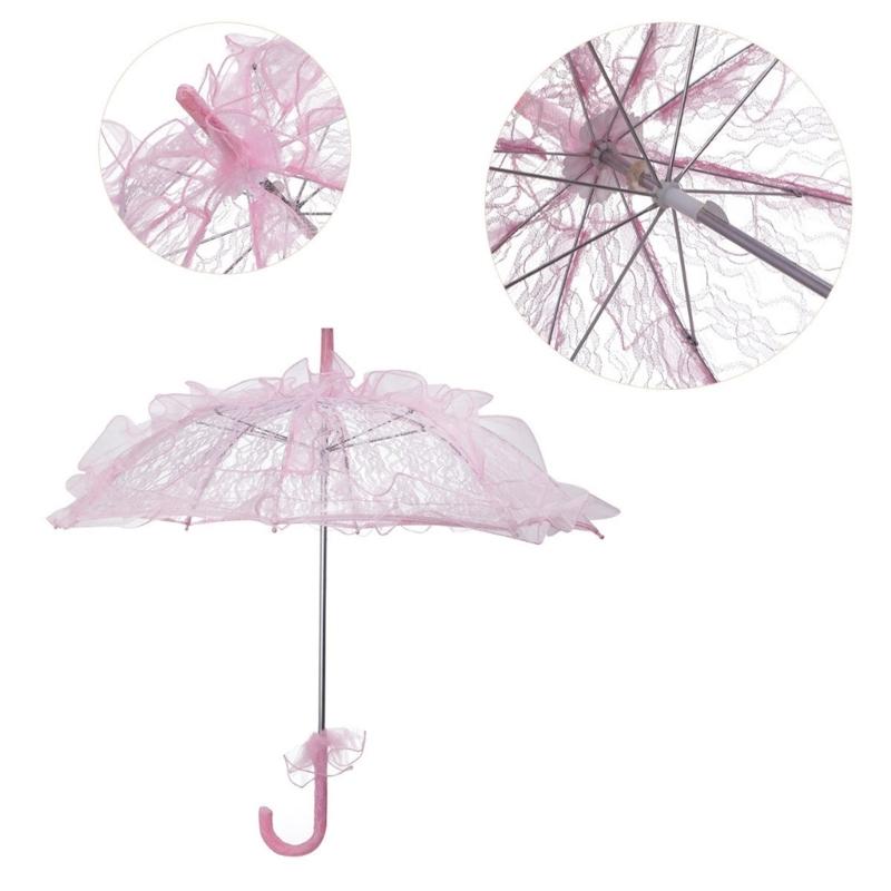 Bühnenrequisiten Spitzen-Sonnenschirme Zarte Foto-Requisiten Damen-Kostüm Party Outdoor-Hochzeiten Bühnenrequisiten Mehrfarbig