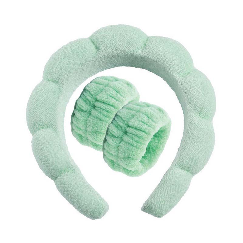 Hairband, Face Washing Wristband Set, Sponge Makeup And Skincare Headband, Fluffy Headband, Anti Slip Headband, Cute Anti Slip Jewelry Gift