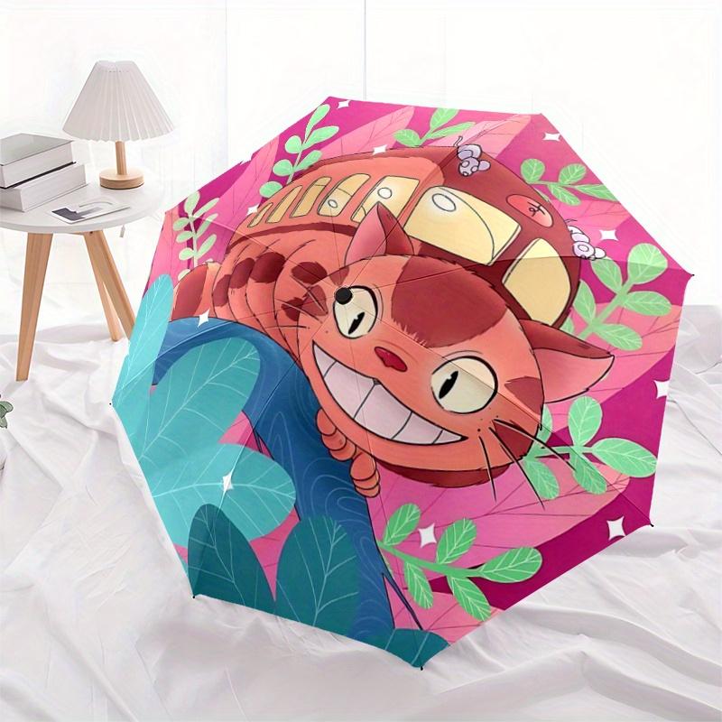 

1pc Catbus Automatic Opening and Closing Umbrella, Lightweight 3-Fold, With Cute Cartoon Characters, Suitable for Home, Outdoor and Daily Us