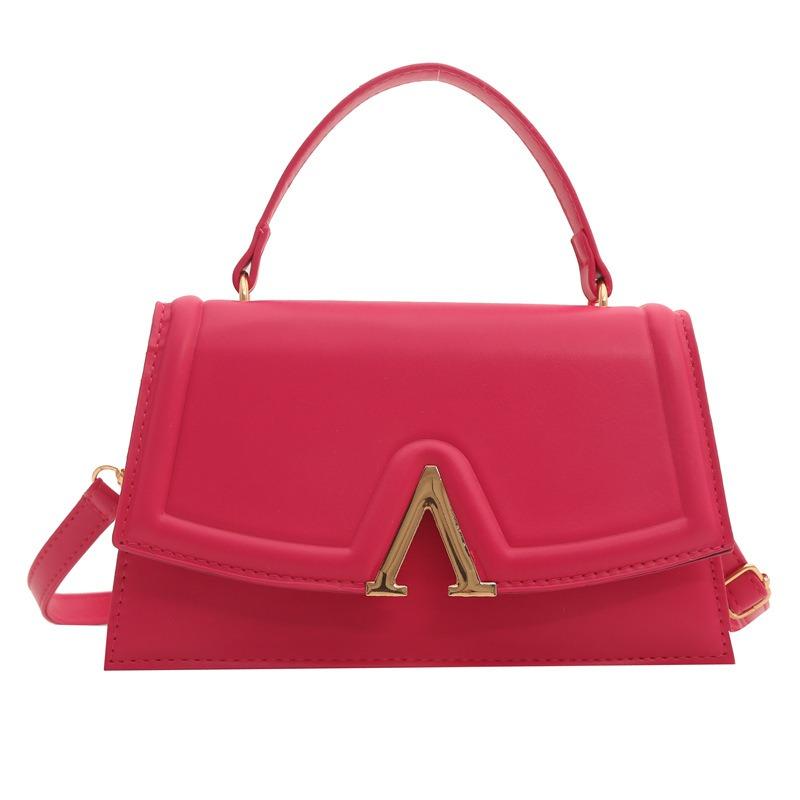 Fashion Texture Portable Small Square Bag Casual New Women's Shoulder Underarm Bag Solid Color Messenger Bag