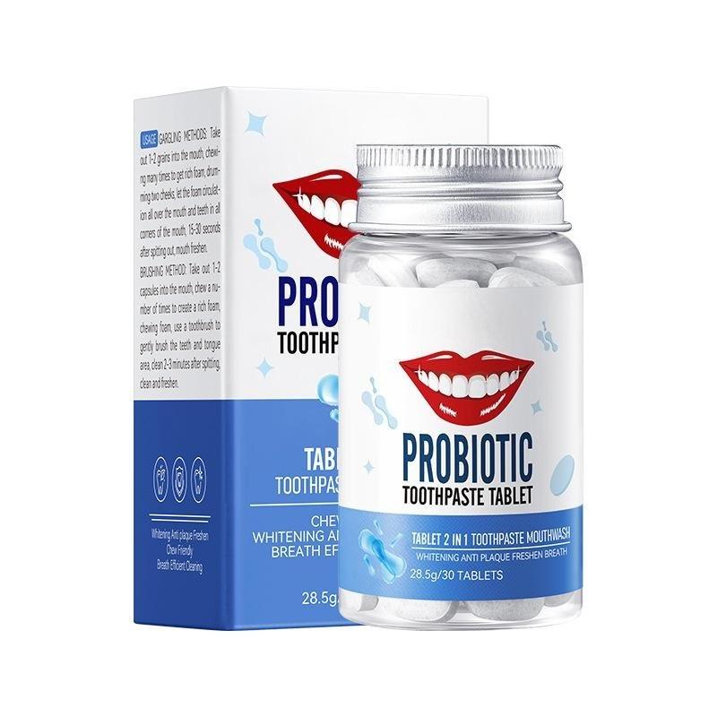 

Твердая зубная паста с пробиотиками, освежитель дыхания для устранения неприятного запаха изо рта, средство для ухода за полостью рта против кариеса, твердая зубная паста, удаляет желтизну и очищает зубы синий